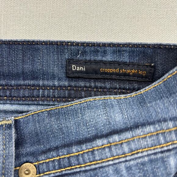 Citizens of Humanity Jeans Dani Cropped Straight Leg Rolled Cuff Mid Rise 26 - Picture 6 of 9